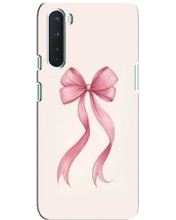 Чехол для OnePlus Nord с картинкой «Розовый бант»