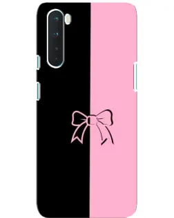 Чехол для OnePlus Nord с картинкой «Половинки банта»