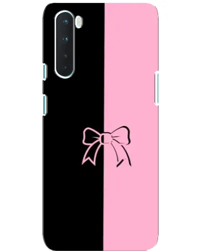 Чехол для OnePlus Nord с картинкой «Половинки банта»