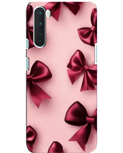 Чехол для OnePlus Nord с картинкой «Бордовый атлас»