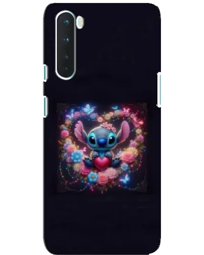 Чехол для OnePlus Nord с картинкой «Stitch в цветах» Чехол для OnePlus Nord с картинкой «Stitch в цветах»