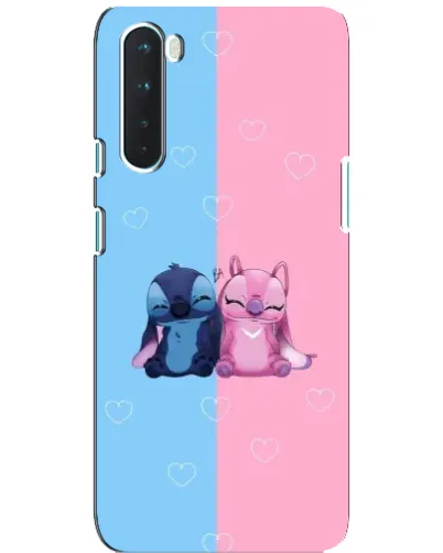 Чехол для OnePlus Nord с картинкой «Stitch и Angel Love» Чехол для OnePlus Nord с картинкой «Stitch и Angel Love»