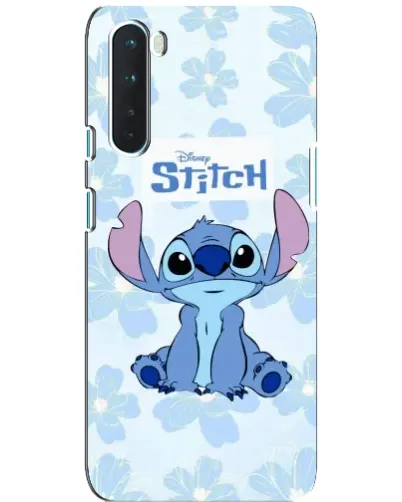 Чехол для OnePlus Nord с картинкой «Stitch среди цветов» Чехол для OnePlus Nord с картинкой «Stitch среди цветов»