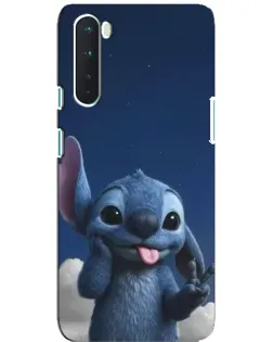 Чехол для OnePlus Nord с картинкой «Стич в облаках»