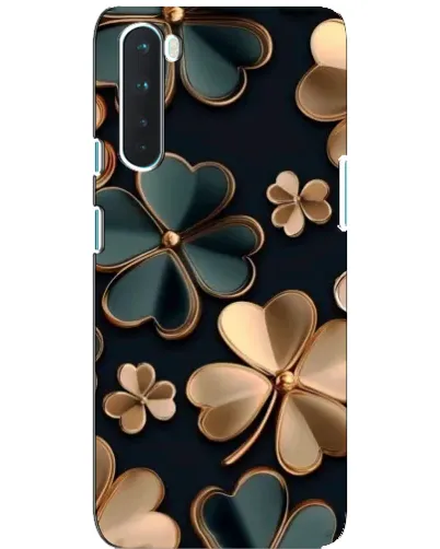 Чехол для OnePlus Nord с картинкой «Клевер в золоте»