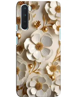 Чехол для OnePlus Nord с картинкой «Белие бумажние цвети» Чехол для OnePlus Nord с картинкой «Белие бумажние цвети»