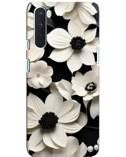 Чехол для OnePlus Nord с картинкой «Объемные белые цветы» Чехол для OnePlus Nord с картинкой «Объемные белые цветы»
