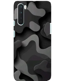 Чехол для OnePlus Nord с картинкой «Темный абстрактный камуфляж»
