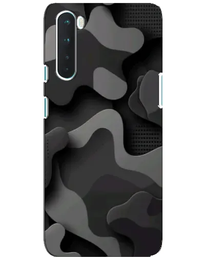 Чехол для OnePlus Nord с картинкой «Темный абстрактный камуфляж»
