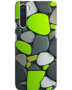 Чехол для OnePlus Nord с картинкой «Яркая неоновая галька»