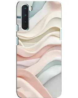 Чехол для OnePlus Nord с картинкой «Пастельные нежные волны»