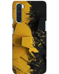 Чехол для OnePlus Nord с картинкой «Золотые осколки геометрии»