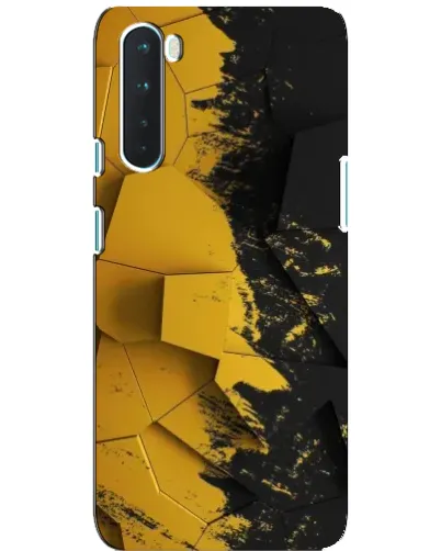 Чехол для OnePlus Nord с картинкой «Золотые осколки геометрии»
