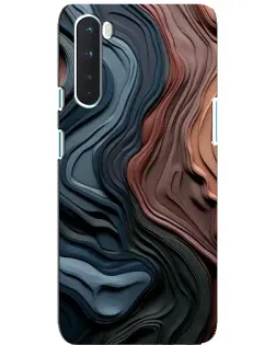 Чехол для OnePlus Nord с картинкой «Цветные волны каньона»