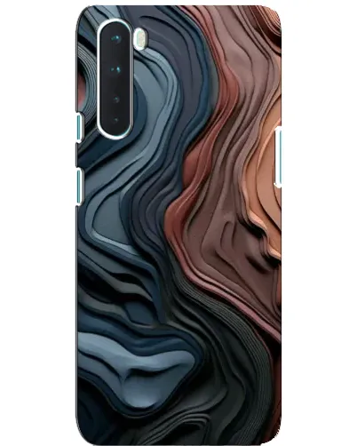 Чехол для OnePlus Nord с картинкой «Цветные волны каньона»