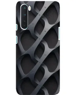 Чехол для OnePlus Nord с картинкой «Объемное серое плетение»