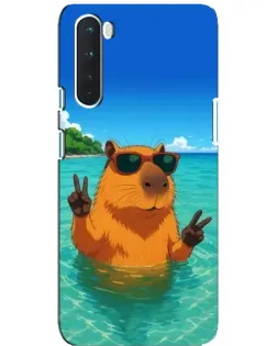 Чехол для OnePlus Nord с картинкой «Морская капибара»
