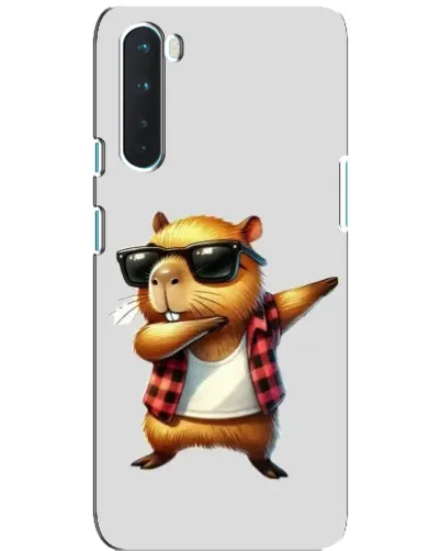 Чехол для OnePlus Nord с картинкой «Капибара рэпер даб»
