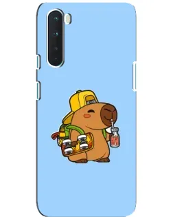 Чехол для OnePlus Nord с картинкой «Капибара на скейте»