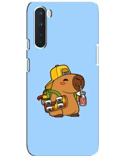 Чехол для OnePlus Nord с картинкой «Капибара на скейте»