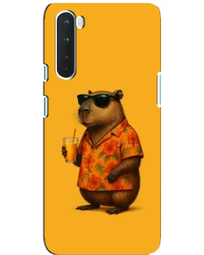 Чехол для OnePlus Nord с картинкой «Капибара на отдыхе»