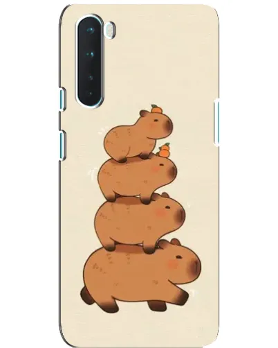 Чехол для OnePlus Nord с картинкой «Башня из капибар»