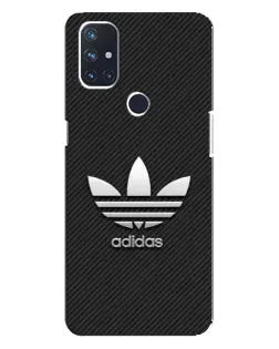 Чехол для OnePlus Nord 10 5G с картинкой «Adidas Карбоновая текстура»