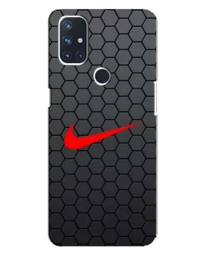 Чехол для OnePlus Nord 10 5G с картинкой «Nike — карбоновая сетка»