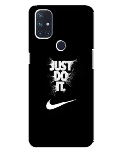 Чехол для OnePlus Nord 10 5G с картинкой «Текстовый принт Nike»