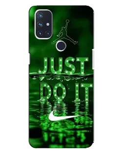 Чехол для OnePlus Nord 10 5G с картинкой «Зеленый неоновый Nike»