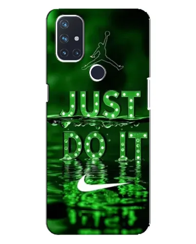 Чехол для OnePlus Nord 10 5G с картинкой «Зеленый неоновый Nike»
