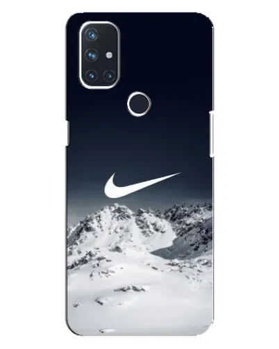 Чехол для OnePlus Nord 10 5G с картинкой «Nike — зимние горы»