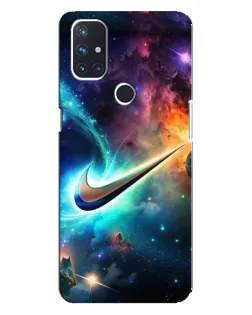 Чехол для OnePlus Nord 10 5G с картинкой «Космический Nike Swoosh»