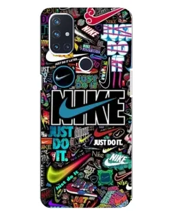 Чехол для OnePlus Nord 10 5G с картинкой «Яркий коллаж Nike»