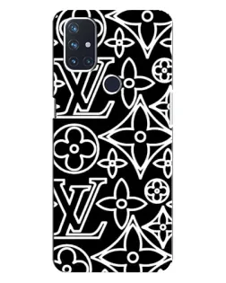 Чехол для OnePlus Nord 10 5G с картинкой «Черно-белый узор LV» Чехол для OnePlus Nord 10 5G с картинкой «Черно-белый узор LV»