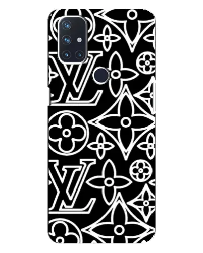 Чехол для OnePlus Nord 10 5G с картинкой «Черно-белый узор LV» Чехол для OnePlus Nord 10 5G с картинкой «Черно-белый узор LV»