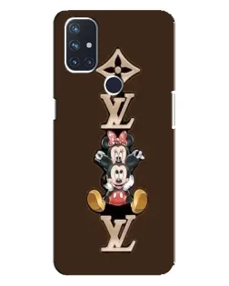Чехол для OnePlus Nord 10 5G с картинкой «LV и Микки Маус»