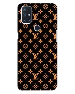 Чехол для OnePlus Nord 10 5G с картинкой «Золотая монограмма LV»