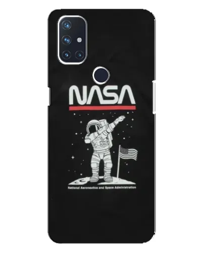 Чехол для OnePlus Nord 10 5G с картинкой «NASA — шагаем по Луне»