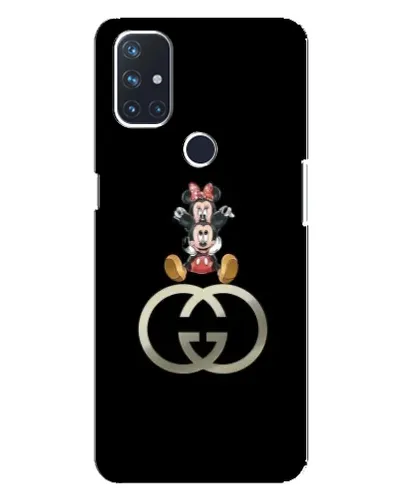 Чехол для OnePlus Nord 10 5G с картинкой «Минни Маус на лого»