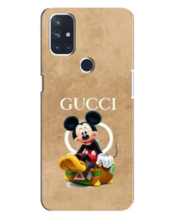 Чехол для OnePlus Nord 10 5G с картинкой «Микки Маус Gucci — крафт» Чехол для OnePlus Nord 10 5G с картинкой «Микки Маус Gucci — крафт»