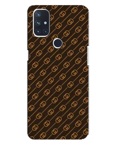 Чехол для OnePlus Nord 10 5G с картинкой «Gucci — золотые диагонали»