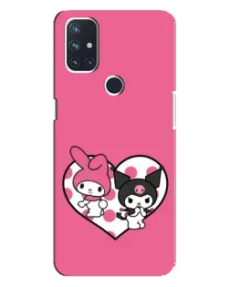 Чехол для OnePlus Nord 10 5G с картинкой «Kuromi и My Melody»
