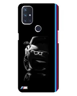 Чехол для OnePlus Nord 10 5G с картинкой «Силуэт BMW в темноте»