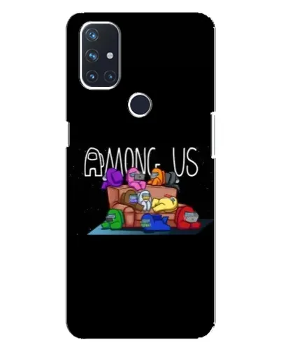 Чехол для OnePlus Nord 10 5G с картинкой «Логотип Among Us»