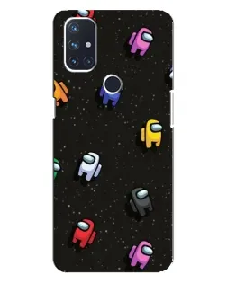 Чохол для OnePlus Nord 10 5G з картинкою «Космічний патерн Among Us»
