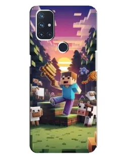 Чехол для OnePlus Nord 10 5G с картинкой «Стив на ферме» Чехол для OnePlus Nord 10 5G с картинкой «Стив на ферме»