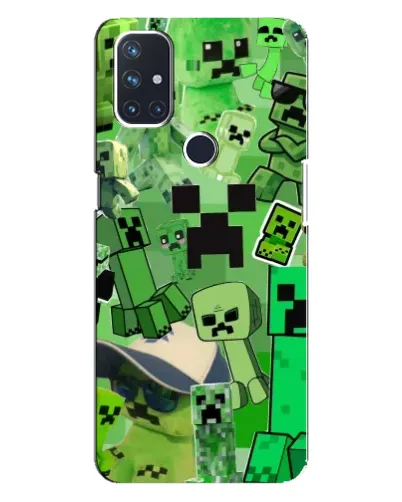 Чехол для OnePlus Nord 10 5G с картинкой «Криперы Minecraft»