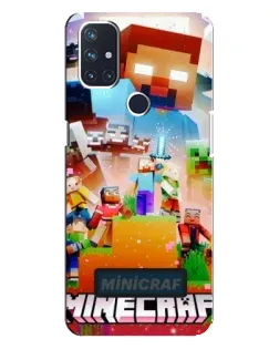 Чехол для OnePlus Nord 10 5G с картинкой «Minecraft герои игры»