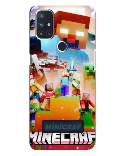 Чехол для OnePlus Nord 10 5G с картинкой «Minecraft герои игры»
